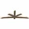 Ekena Millwork Davenport Smooth Timber Gable Bracket, Douglas Fir, 96"W x 36"H x 3 1/2"D x 5 1/2"F, 9/12 Pitch GBW096X36X0406DAV00SDF - alternate 4